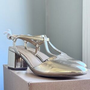 J Crew T-Strap Heels NIB